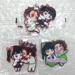 【3個セット】鬼滅の刃 竈門炭治郎 栗花落カナヲ ラバーマスコット