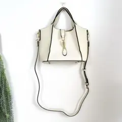 イェッカヴェッカ　2wayミニショルダーバッグ ハンドバッグ 異素材