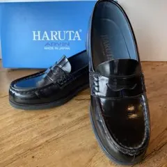 【USED】HARUTAブラックローファー