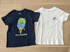UNIQLO ピクサー ディズニー 半袖Tシャツ 100cm 2枚セット
