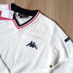 最終値下げ❗️新品未使用❗️カッパゴルフ　 Vネックセーター ホワイト　L