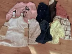 キッズ服 9点セット プティマイン　アウター付き