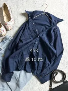 人気◆近年 45R umii 908 ストライプ シャツ リボン Mサイズ 人気◇近年 45R umii 908 ストライプ シャツ リボン Mサイズ