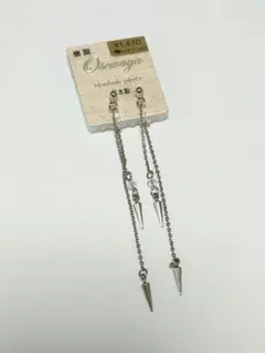 最終値下げ【新品】Osenaya シルバー スパイク型 ノンホールピアスのサムネイル
