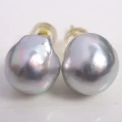 あこや真珠 ピアス あこやパール ピアス ナチュラルブルー アコヤパール 01