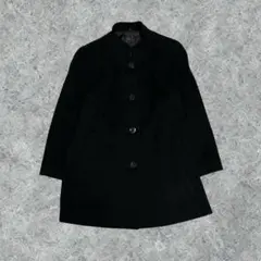 【vintage】チェスターコート カシミヤ混 黒 クラシカル アーカイブ