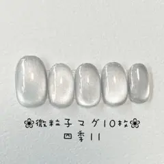 【即購入ok】マグネットネイルチップ　ショートオーバル　ニュアンス　四季11
