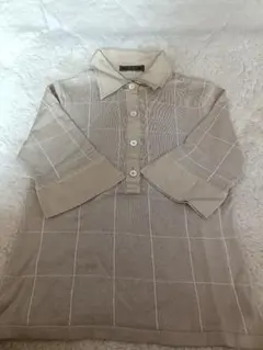 Paul Stuart 半袖 絹 綿 シャツ Mサイズのサムネイル