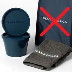 DEAN & DELUCA フードコンテナ ネイビー S・M ＆ ハンドタオルのサムネイル