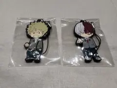 僕のヒーローアカデミア　ラバーストラップ　爆豪勝己　轟焦凍