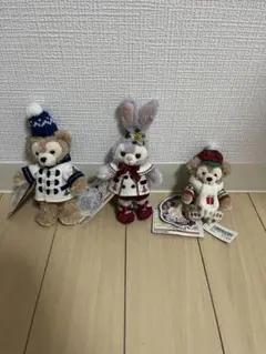 タグ付き ダッフィー ステラルー 2018 クリスマス ぬいぐるみセット