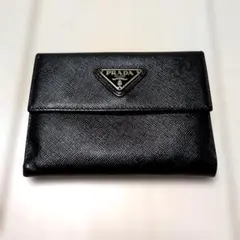 大祐様専用【要写真確認】PRADA サフィアーノレザー 二つ折り財布