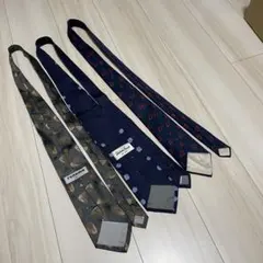 R*K様 レノマ 他 総柄 イタリア製 有 シルク ネクタイ 3点 まとめ売 フ