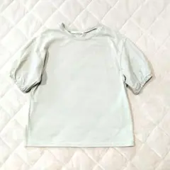美品☆ELENCARE DUE異素材フリル袖Tシャツトップスのサムネイル