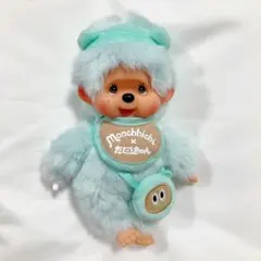モンチッチ☆レア☆キーホルダーぬいぐるみ水色☆星 - メルカリ