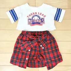 ダンス　衣装　チアダンス　キッズ　セットアップ　120cm スカートのサムネイル