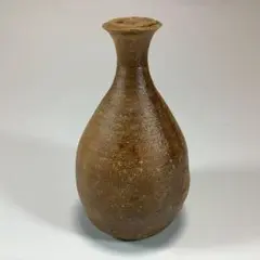 【長期保管未使用】素朴な風合いの花瓶　一輪挿し　信楽焼風　陶磁器