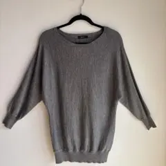 COMME CA ISM グレー 長袖ニット F