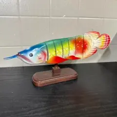 バリ雑貨 魚の置物 可動式 木製 インテリア 1980年代 約50cm - メルカリ