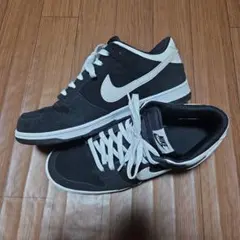 Nike Dunk Low Black White Heel