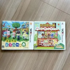 【起動確認済み】3DSソフト とびだせどうぶつの森 & ハッピーホームデザイナー