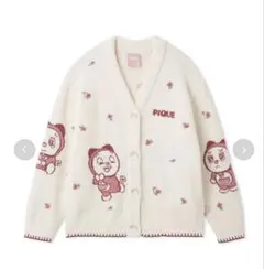ジェラートピケ　ドラえもん　ベビモコジャガードカーディガン　ドラミちゃん　レッド