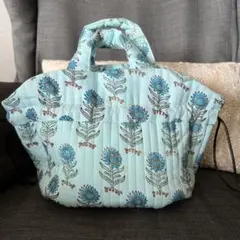 ブロックプリント⭐︎トートバック