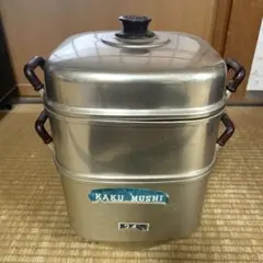 レトロ蒸し器　ツルマル印 角蒸 24cm 蒸し器 せいろ　高さ34センチのサムネイル