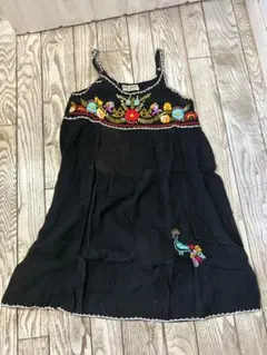 インド製Malaika 刺繍入りキャミソールワンピース