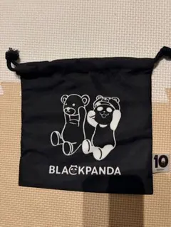 【新品未使用】イオン グラニフコラボ　ブラックパンダ　巾着 コントロールベア
