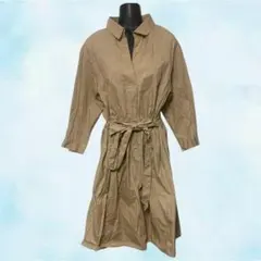 SIMPLICITE　サンプリシテ　シャツワンピース　ベージュ　レディース