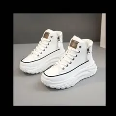 ハイカットスニーカー ホワイト ブラック カーキ サイズ色選択可能!!