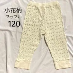 小花柄 ワッフル タイツ スパッツ 120