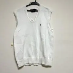 【人気カラー】ポロ ラルフローレン コットン ニット ベスト 古着 ユニセックス