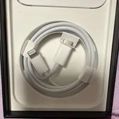 未使用ホワイトLightningケーブル
