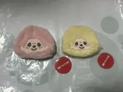 新品未使用 2種セット モンチッチ もこもこポーチ TAITO限定①