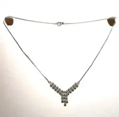 (#09)V字型クリスタルネックレス