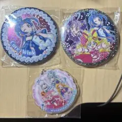 プリキュアアクリルチャーム 缶バッジ
