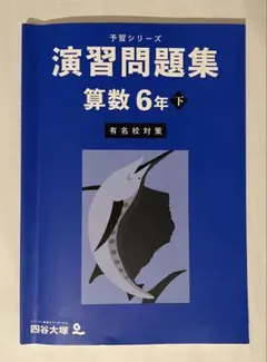 四谷大塚予習シリーズ 演習問題集 算数 6年下 有名校対策 2024年度版