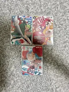 ラウンドワン×ワンピースカード　ルフィ・ゾロ・フランキー