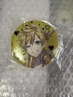 鏡音レン　グリッター缶バッジ　楽天コレクション