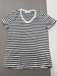 AZUL BY MOUSSY ボーダー Vネック Tシャツ Lのサムネイル