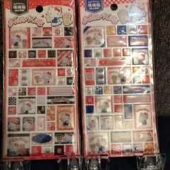 ハローキティ　3Dタイルシール　2枚セット