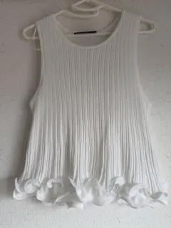 ZARA ノースリーブ ホワイト S