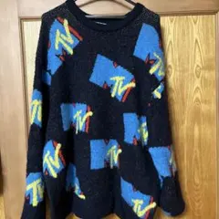 MTV ロゴ ニット セーター オーバーサイズ