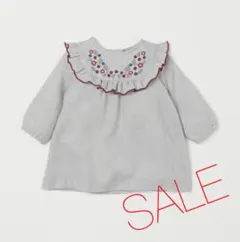 新品未使用＊ベビー服フリルトリムワンピース 薄手これからの季節に✩.*˚