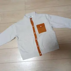 ikka ジャケット 130サイズ アイボリー/オレンジ