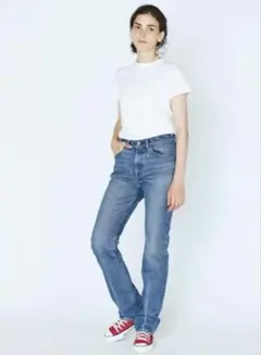 美品】Oblada USUAL JEANS ブラックデニム ストレート 25 - メルカリ