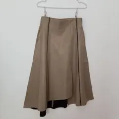 tomorrowland フレアスカート カーキ