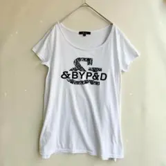 &ピンキー&ダイアン　レディース　Tシャツ　ラインストーン　半袖　38 Mのサムネイル
